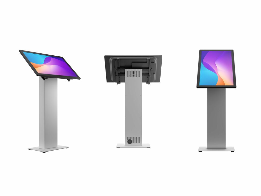 Chiosco multimediale informativo con display touch screen per farmacie e negozi