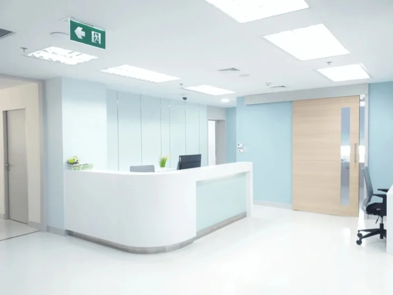 Installazione totem eliminacode all'interno di uno studio medico per ridurre le attese